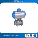 3pcs Type Pneumatic Stainless Steel Ball Valve
